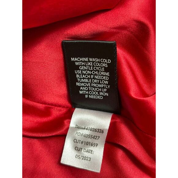 Studio By Torrid Refined Crepe Corset Blazer Jacket Womens Sz 5 (5X) Red Casual - Picture 5 of 7